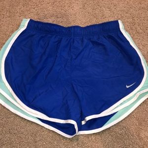 Blue nike shorts